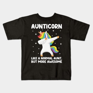 Aunticorn | Like A Normal Aunt Only Awesome Dabbing Unicorn Kids T-Shirt